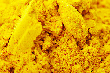 Image showing Grinded saffron spice background