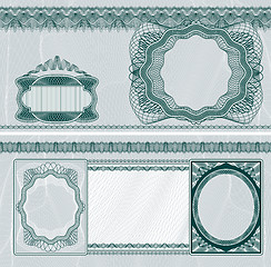 Image showing Blank banknote layout