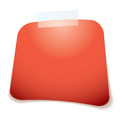 Image showing square tag red