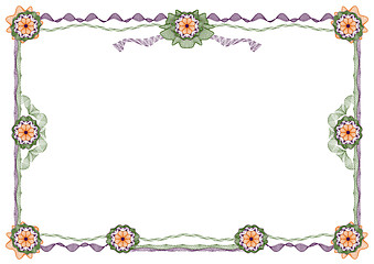 Image showing Classic decorative guilloche border