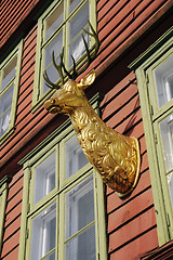 Image showing Old house in the Bergen