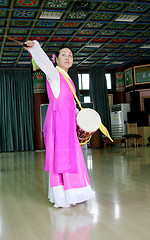 Image showing Korean woman dancing