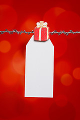 Image showing Christmas Birthday Gift Tag