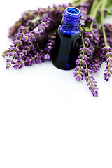 Image showing lavender essential oil