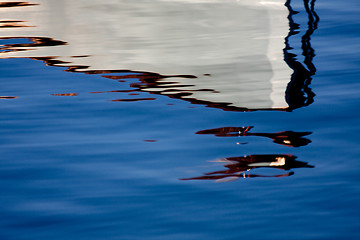 Image showing Grey reflections on the water