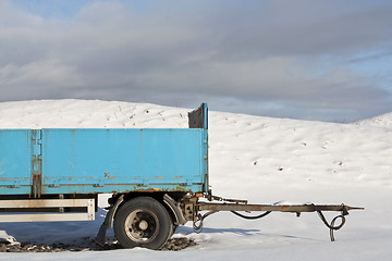 Image showing Blue trailer