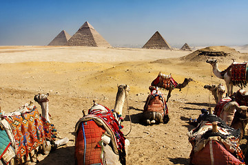 Image showing giza pyramids, cairo, egypt