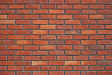Image showing Red brick wall texture