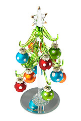 Image showing Glass Christmas tree