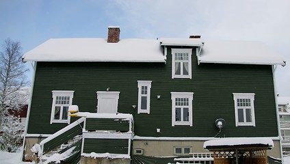 Image showing Old house in winter