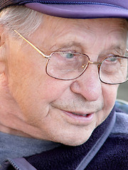 Image showing Smiling older man outdoor