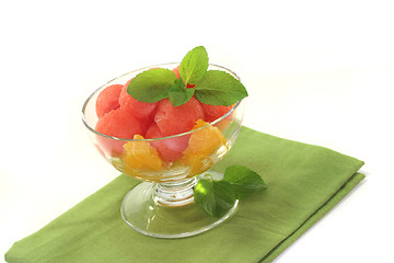 Image showing Melon orange salad