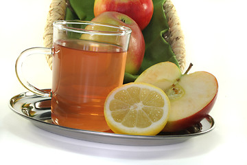 Image showing Apple-lemon tea