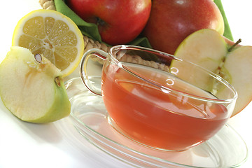 Image showing Apple-lemon tea