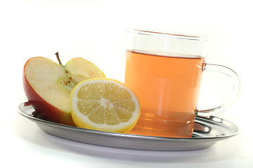 Image showing Apple-lemon tea