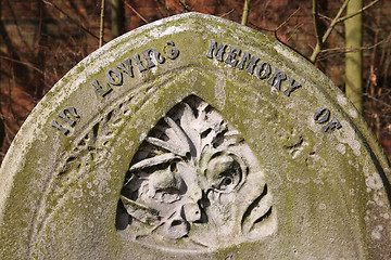 Image showing Old gravestone