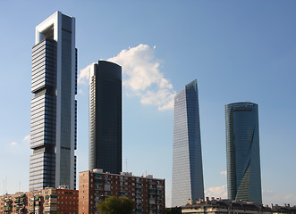 Image showing Madrid skyscrapers