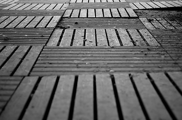 Image showing Wooden tiles