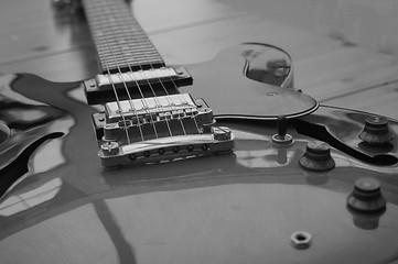 Image showing Beautiful Archtop Electric Guitar