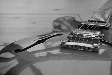 Image showing Beautiful Archtop Electric Guitar