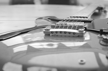 Image showing Beautiful Archtop Electric Guitar