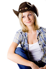 Image showing pretty western woman