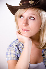 Image showing pretty western woman