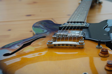 Image showing Beautiful Semi-Acoustic electric Guitar