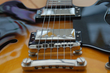 Image showing Beautiful Semi-Acoustic electric Guitar