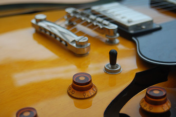 Image showing Beautiful Semi-Acoustic electric Guitar