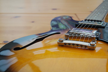 Image showing Beautiful Semi-Acoustic electric Guitar