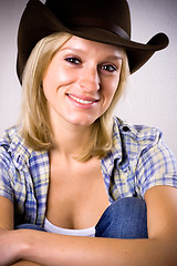 Image showing pretty western woman