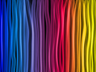 Image showing Abstract Rainbow Lines Background