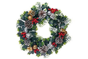 Image showing Christmas door garland