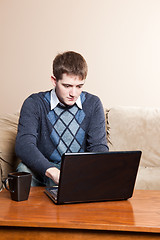 Image showing Man with laptop