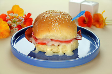 Image showing Bacon Lettuce And Tomato Roll