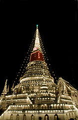 Image showing Decorated stupa in Thailand