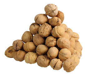 Image showing Pyramid of walnuts