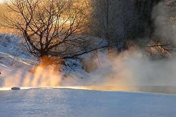 Image showing Frosty winter morning