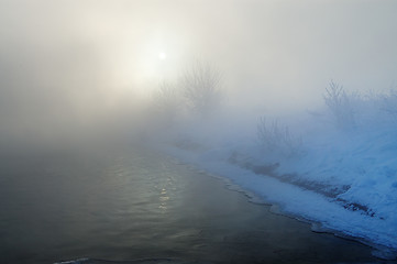 Image showing Frosty winter morning