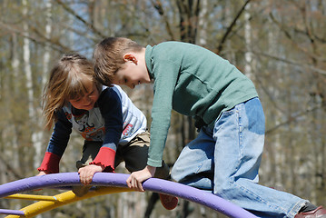 Image showing Children playing in the park