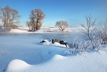 Image showing Frosty winter morning