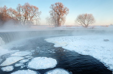 Image showing Frosty winter morning