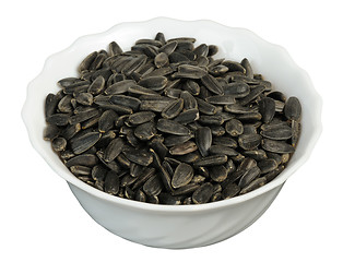 Image showing Sunflower seeds, isolated