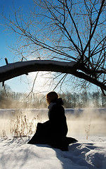 Image showing Frosty winter morning