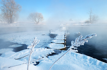 Image showing Frosty winter morning