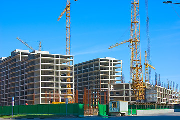 Image showing skeletons of buildings 