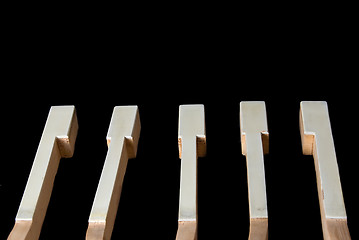 Image showing Piano keys