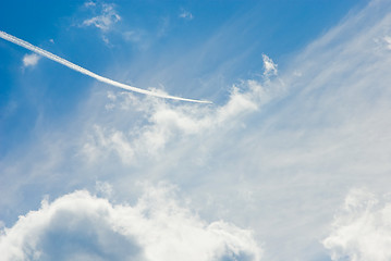 Image showing The plane in the sky 