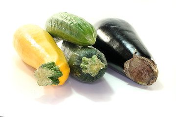 Image showing Zucchini and cucumber